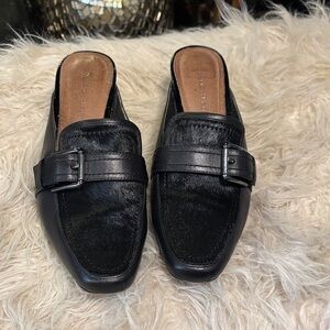 Donald J. Pliner Black Haircalf women’s slip ons